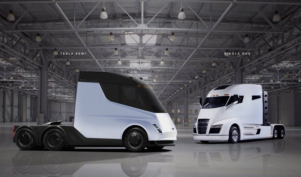 续航 804.7公里,特斯拉tesla semi 大型电动货车