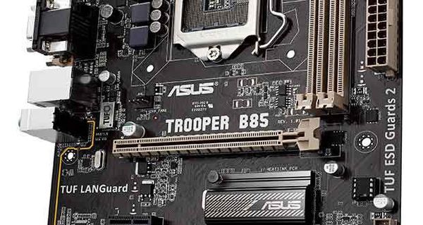 [开箱] 华硕tuf骑兵5年保trooper b85 入门军规板